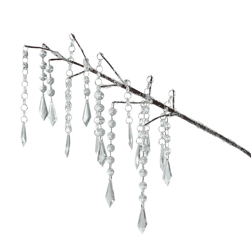 Acrylic Crystal Hanging Christmas Tree Pick Branch