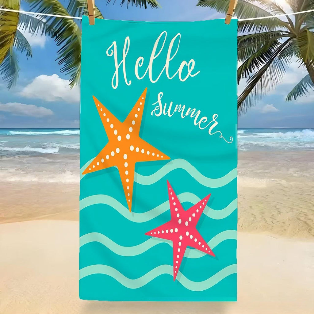 Microfiber Beach Towel Tropical Pool Travel Bath Towel