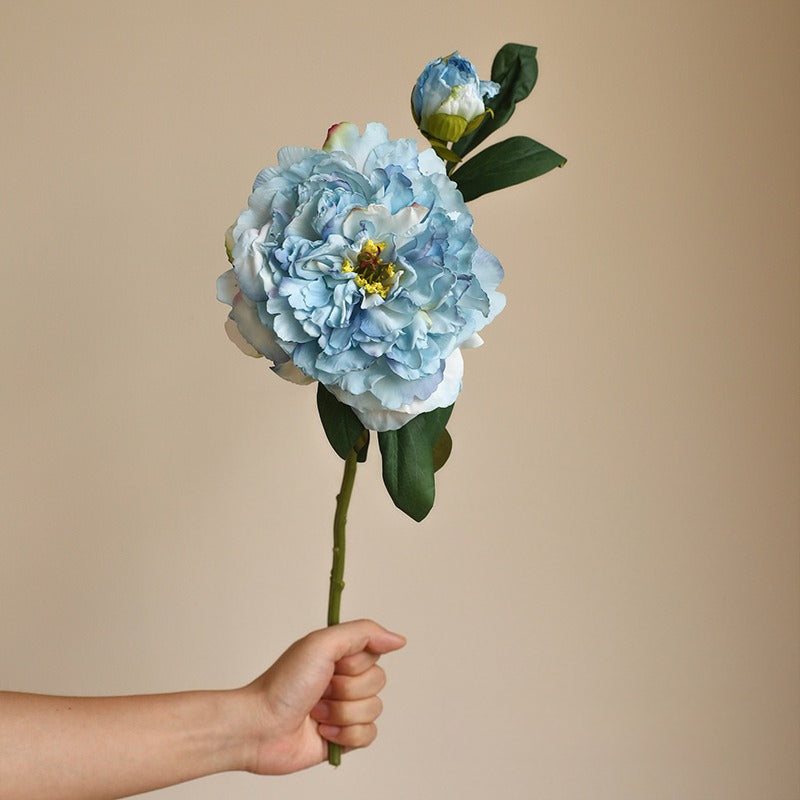 Artificial Peony Flower Stem Faux Floral Vase Home Decor