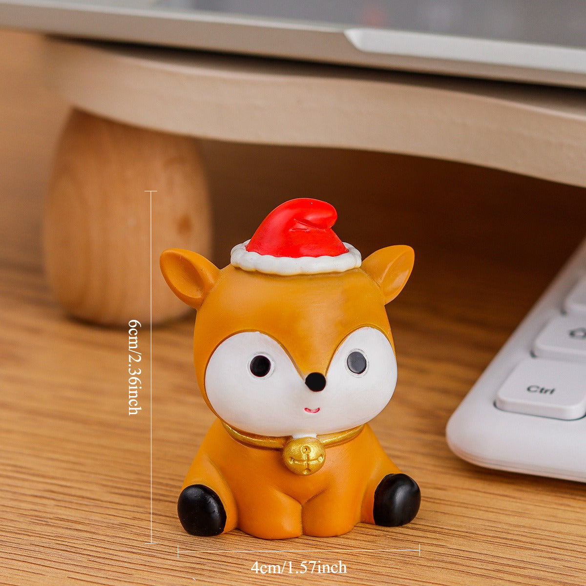 Resin Christmas Miniature Figurines Holiday Tabletop Decor