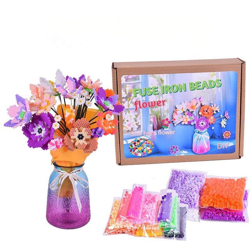 Fuse Beads Flower Bouquet DIY Craft Kit 5mm Beads