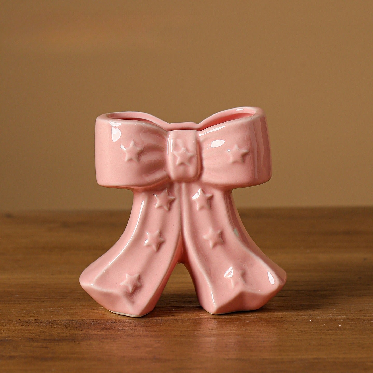 Ceramic Bow Vase Decorative Flower Vase Home Accent