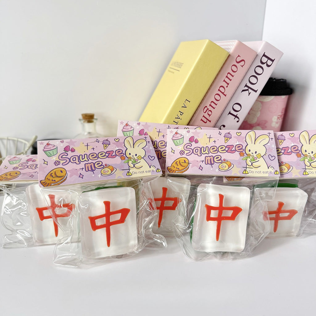 Mahjong Tile Squishy Slow Rising Stress Relief Toy