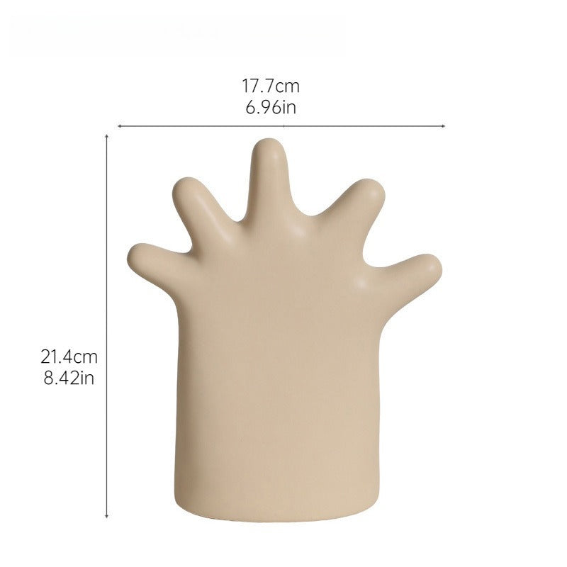 Modern Ceramic Hand Jewelry Holder Ring Display Stand Decor