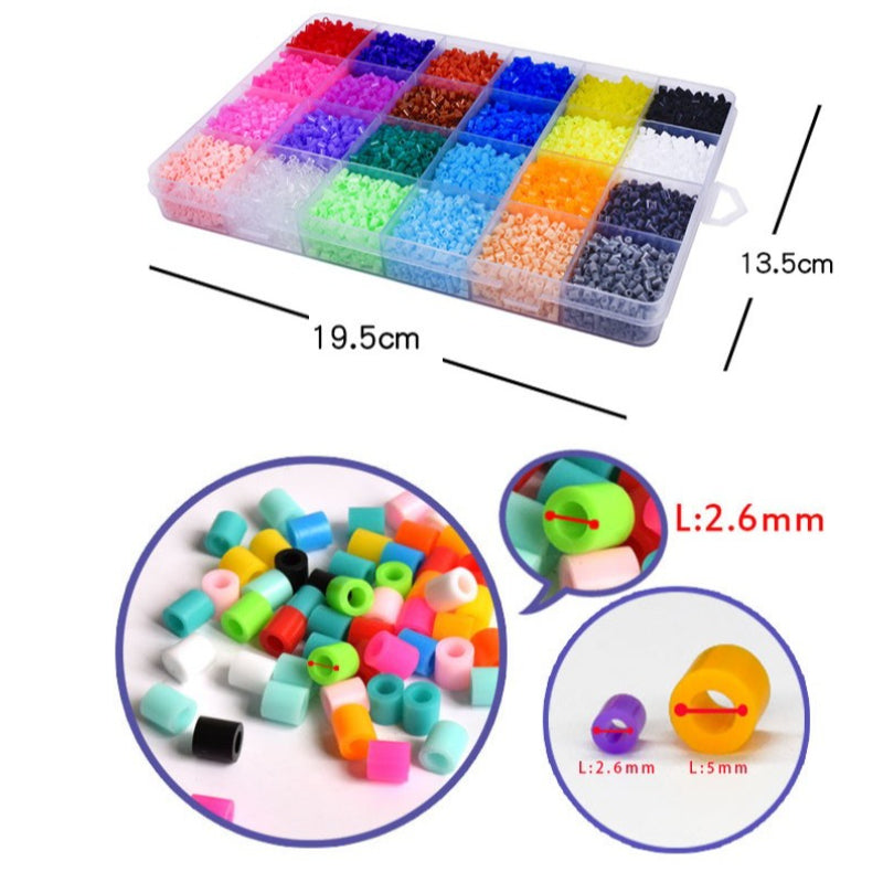 2.6mm Fuse Beads EVA Pixel Art Craft Kit DIY Mosaic Set