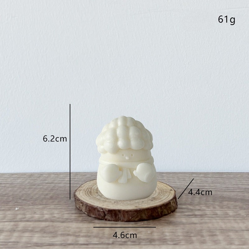 Christmas Santa Candle Holiday Decorative Candle for Home Decor