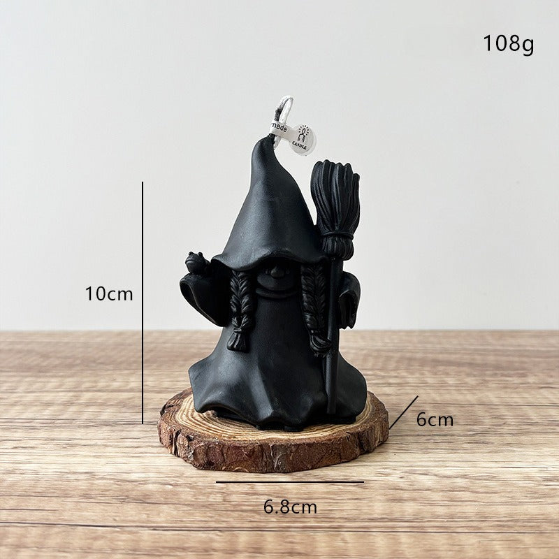 3D Gnome Christmas Candle Holiday Decor Festive Tabletop Accent