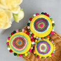 Handmade Felt Coaster Set Wool Dye Round Coasters Hot Pad Table Decor