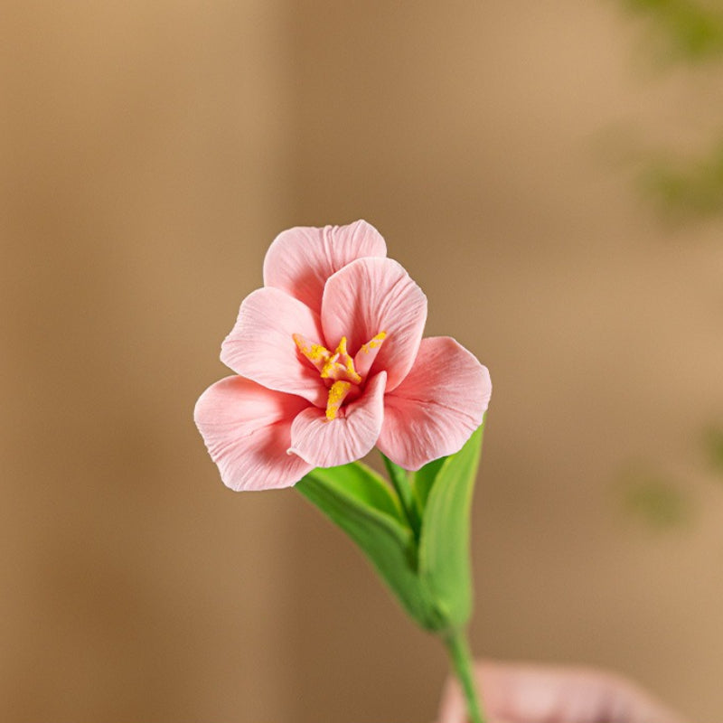 Smiling Ceramic Tulip Flower Stem Home Decor