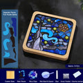 Mosaic Art Coaster Puzzle Kit Famous Painting Craft Set