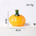 Yellow Stone Pumpkin Figurine Mini Fall Harvest Table Decor