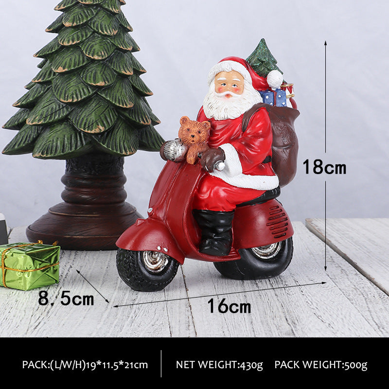 Santa Claus Resin Figurine Christmas Tabletop Decor