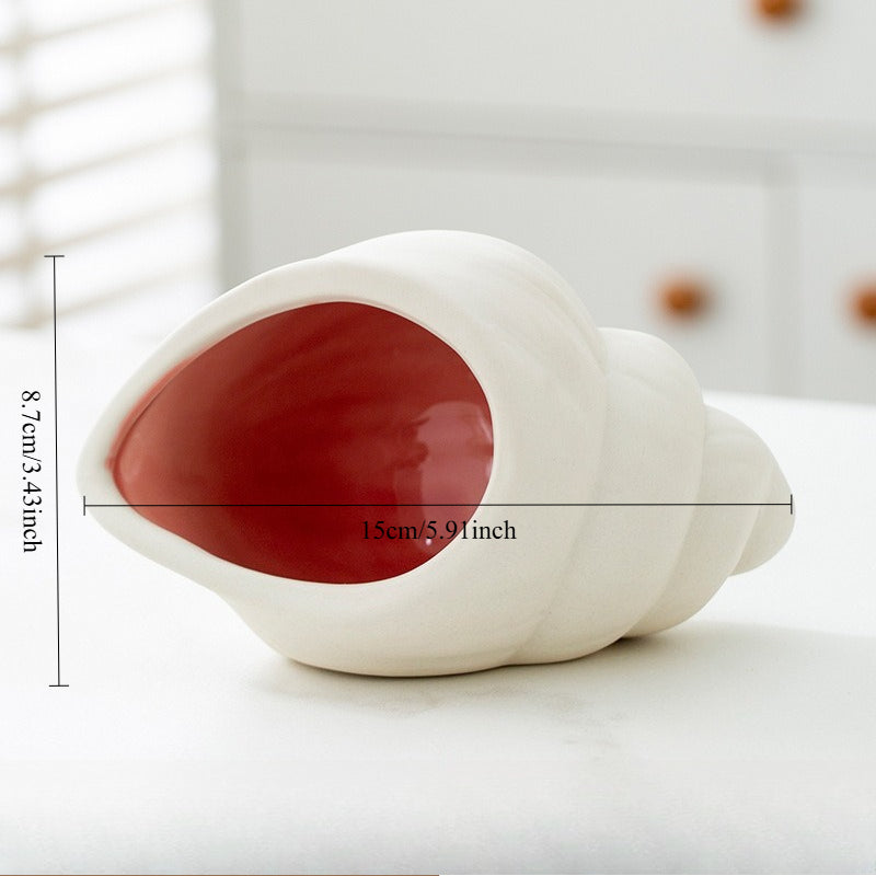 Ceramic Seashell Jewelry Tray Decorative Trinket Dish