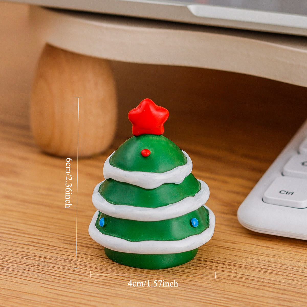 Resin Christmas Miniature Figurines Holiday Tabletop Decor
