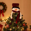 Christmas Santa Tree Topper Plush Holiday Tree Decor