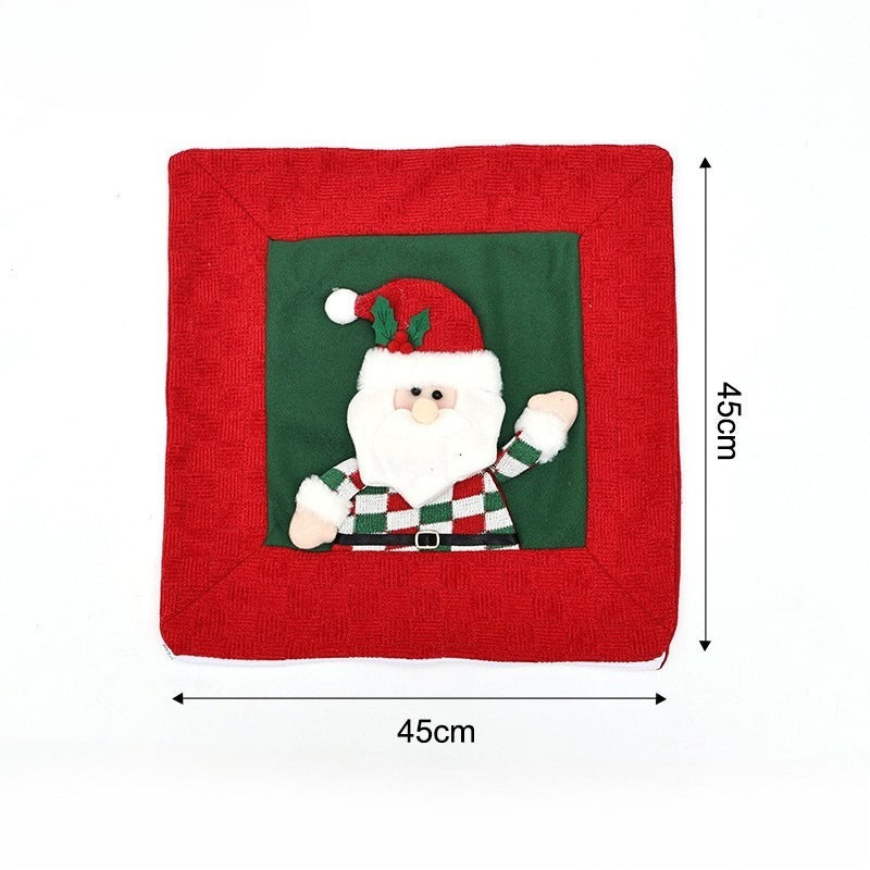 Polyester Christmas Pillow Cover Holiday Home Decor