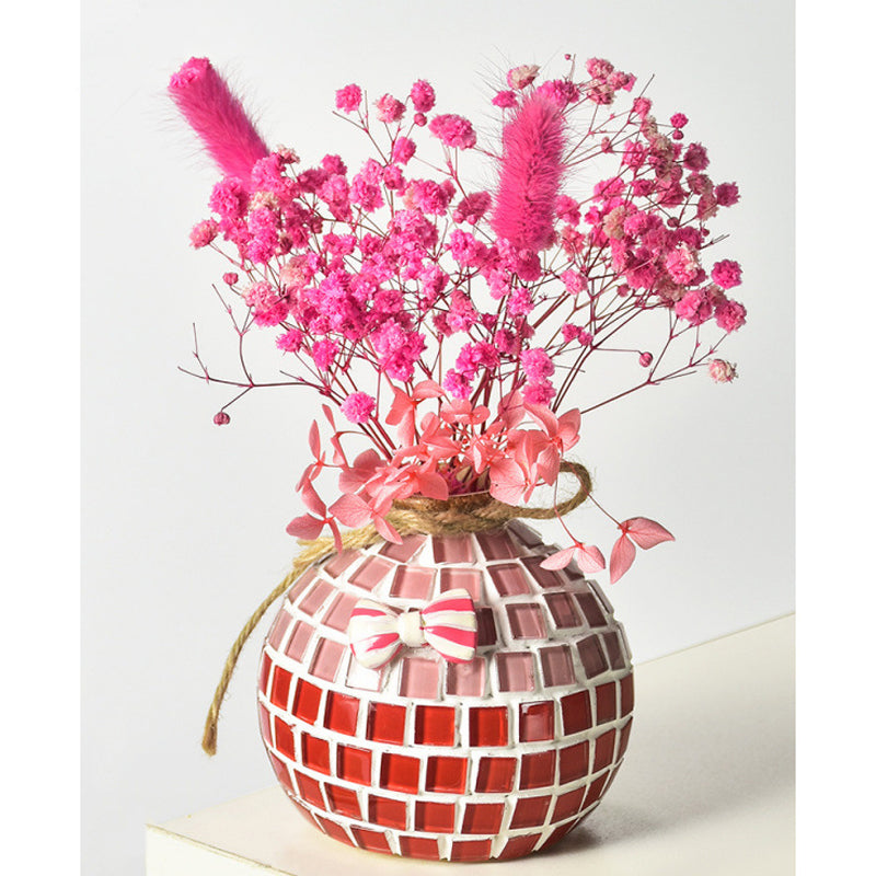DIY Mosaic Vase Craft Kit Kids Art Activity Decorative Bottle Set