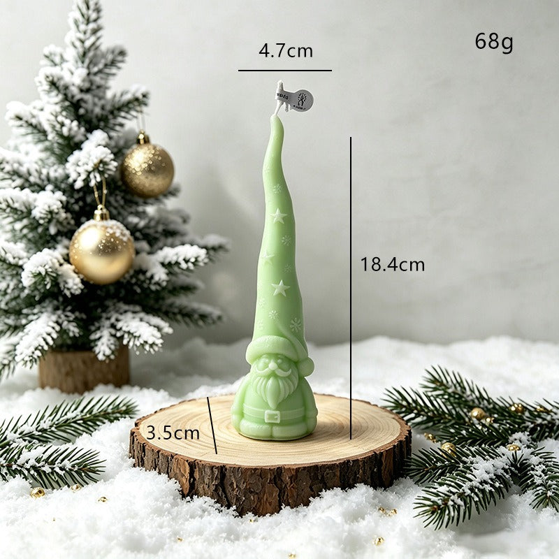 Christmas Santa Hat Candle Holiday Decorative Candle for Home Decor