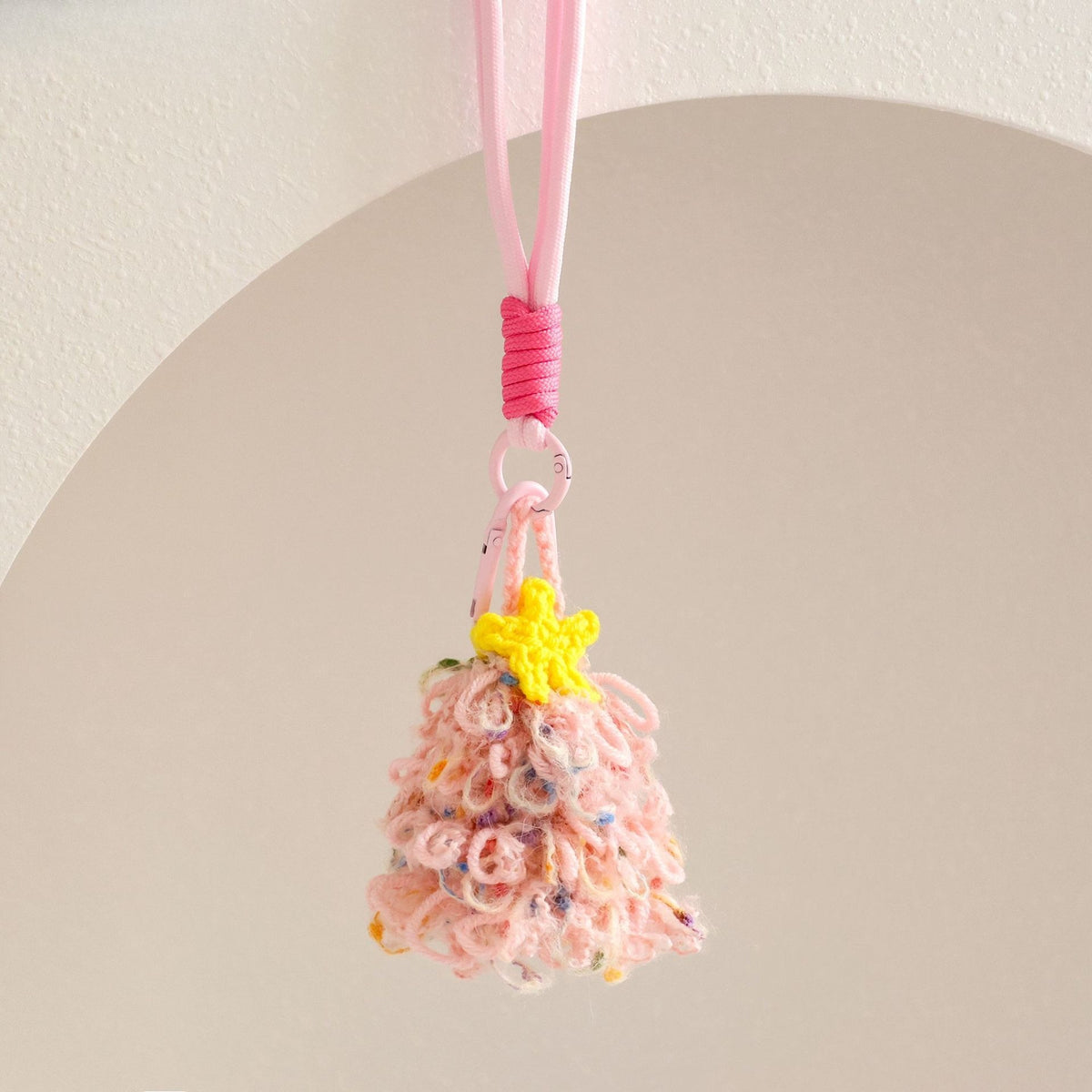 Crochet Christmas Tree Hanging Ornament Holiday Decor