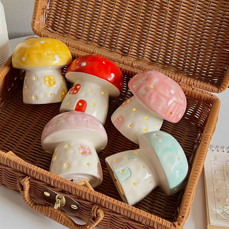 Mushroom LED Night Light Mini Cottage Table Decor