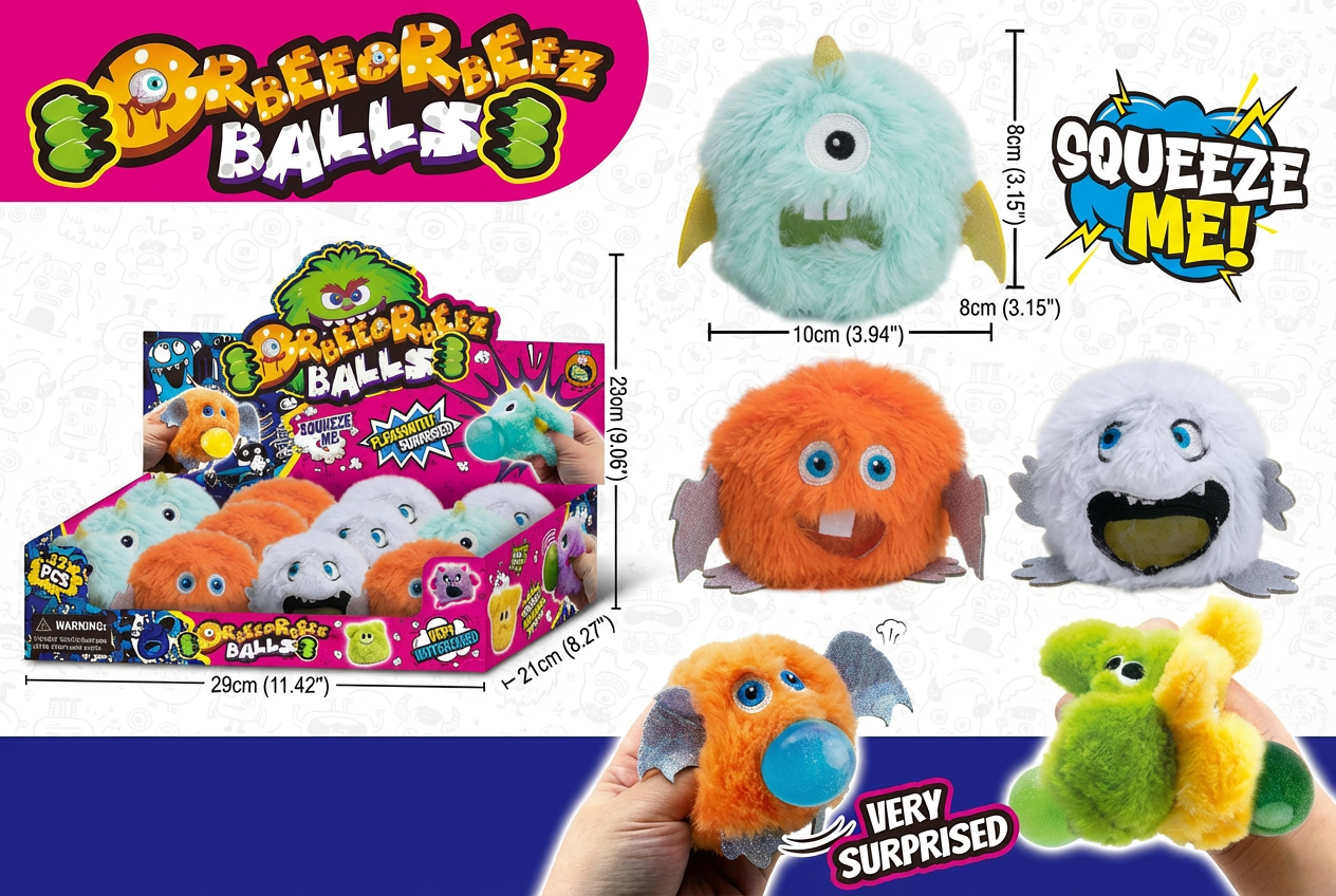 Squishy Stress Relief Ball Toy Cute Animal Monster Squeeze