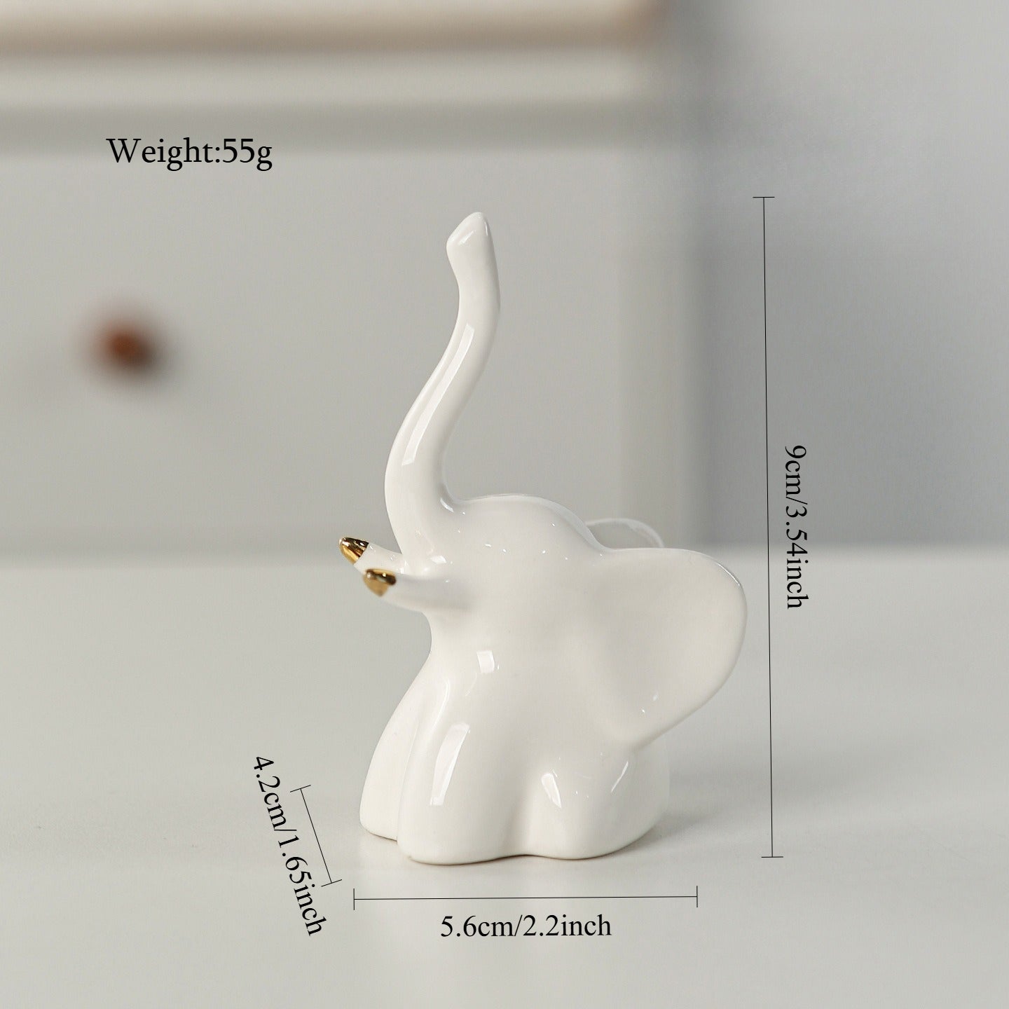 Ceramic Animal Figurine Modern Home Decor Accent
