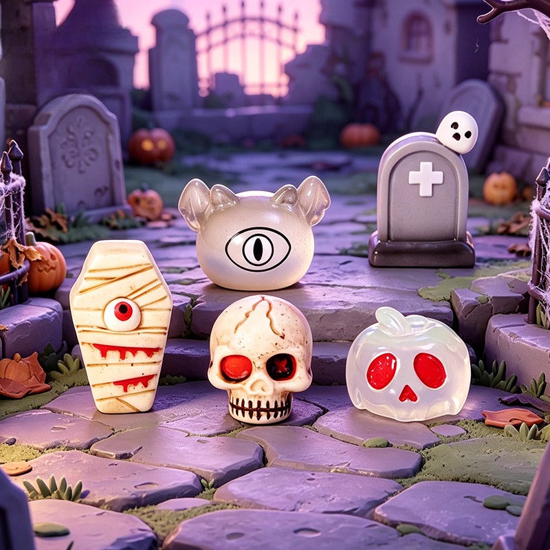 Halloween Resin Glow In The Dark Mini Figurines Cute Spooky Decor