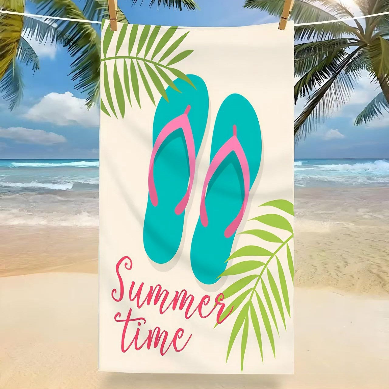 Microfiber Beach Towel Tropical Pool Travel Bath Towel