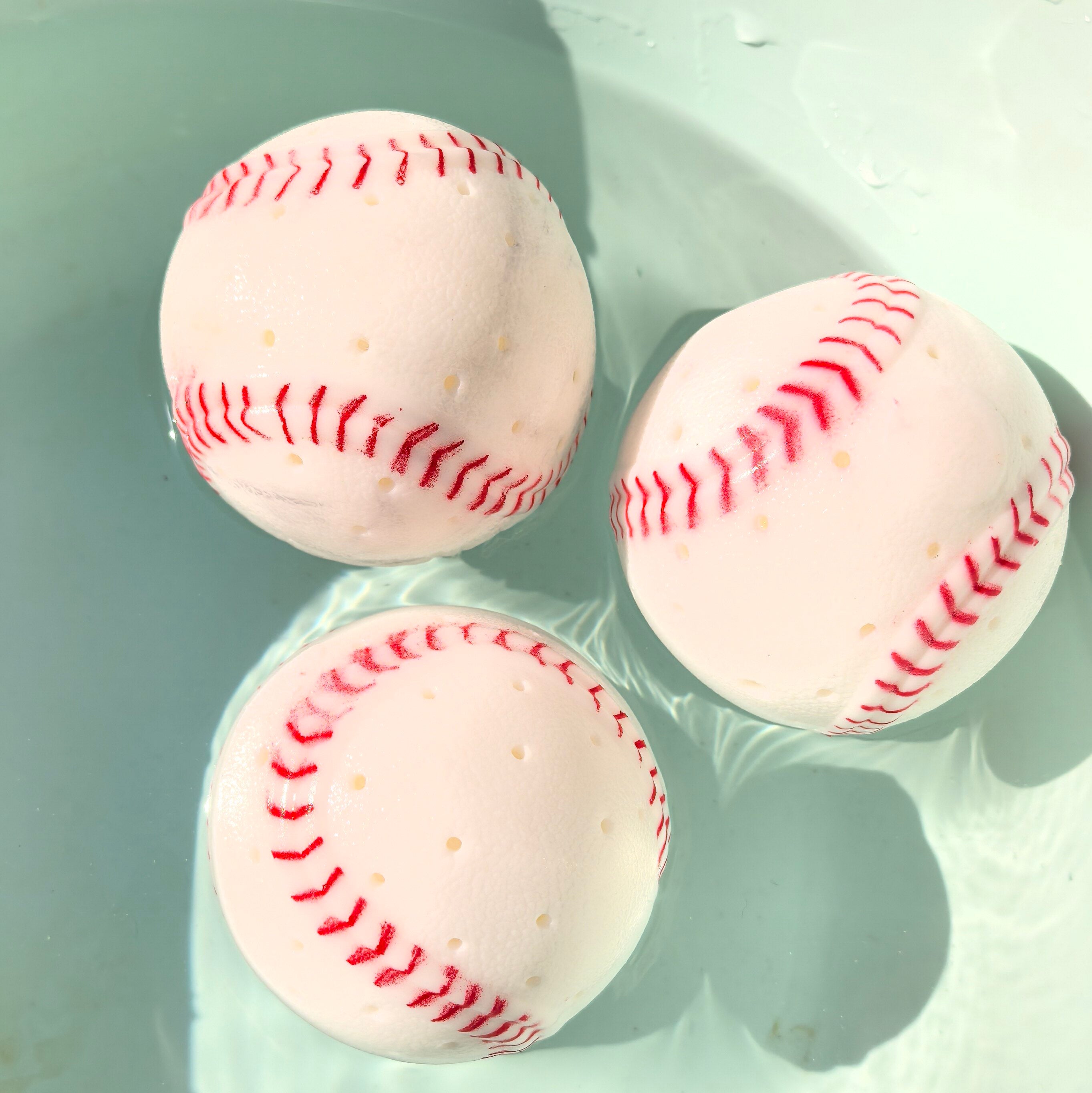 TPR Baseball Water Squishy Toy Spray Stress Relief Ball