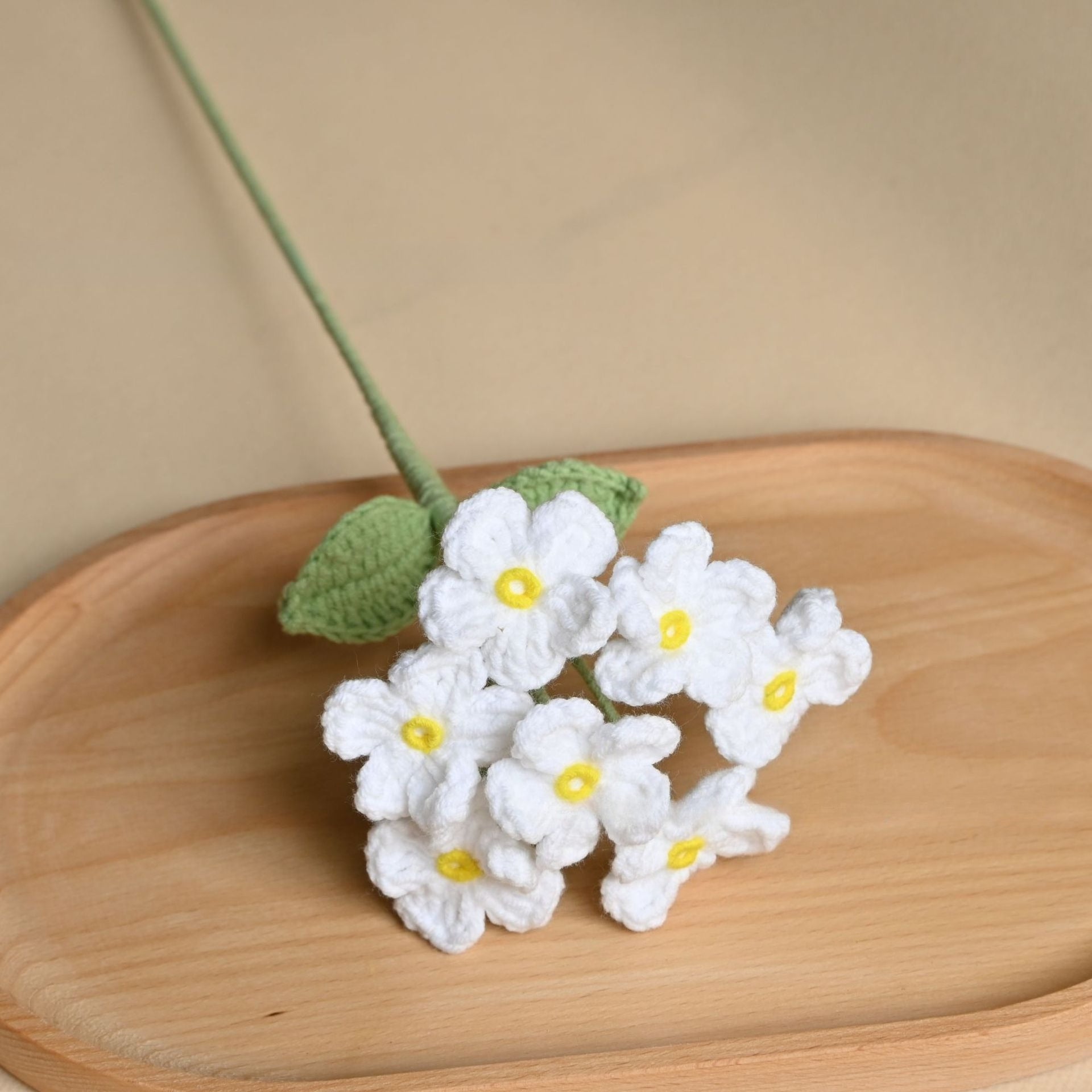 Handmade Crochet Flower Bouquet Yarn Floral Home Decor