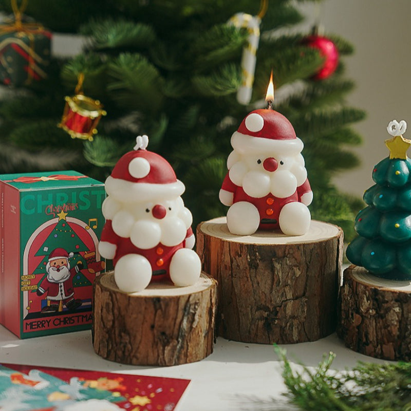 Christmas Santa Scented Candle Holiday Decorative Gift