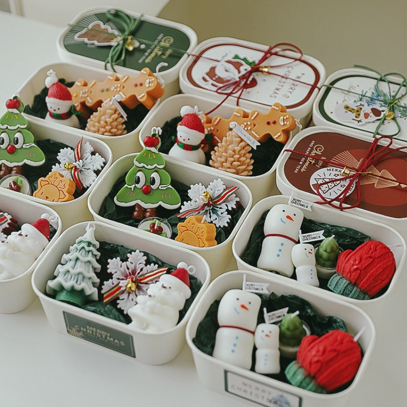 Christmas Scented Candle Gift Set Holiday Decor Collection