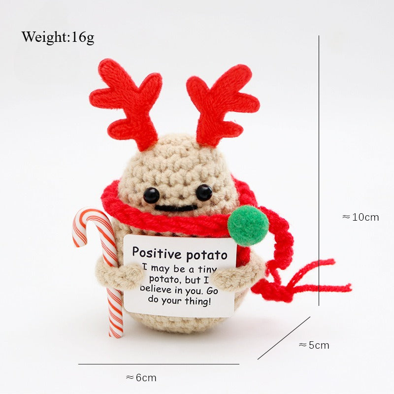 Handmade Crochet Christmas Plush Ornament Gift Decor