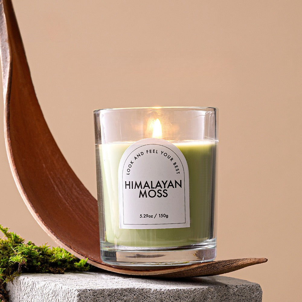 Soy Wax Scented Candle Glass Jar Home Decor Gift