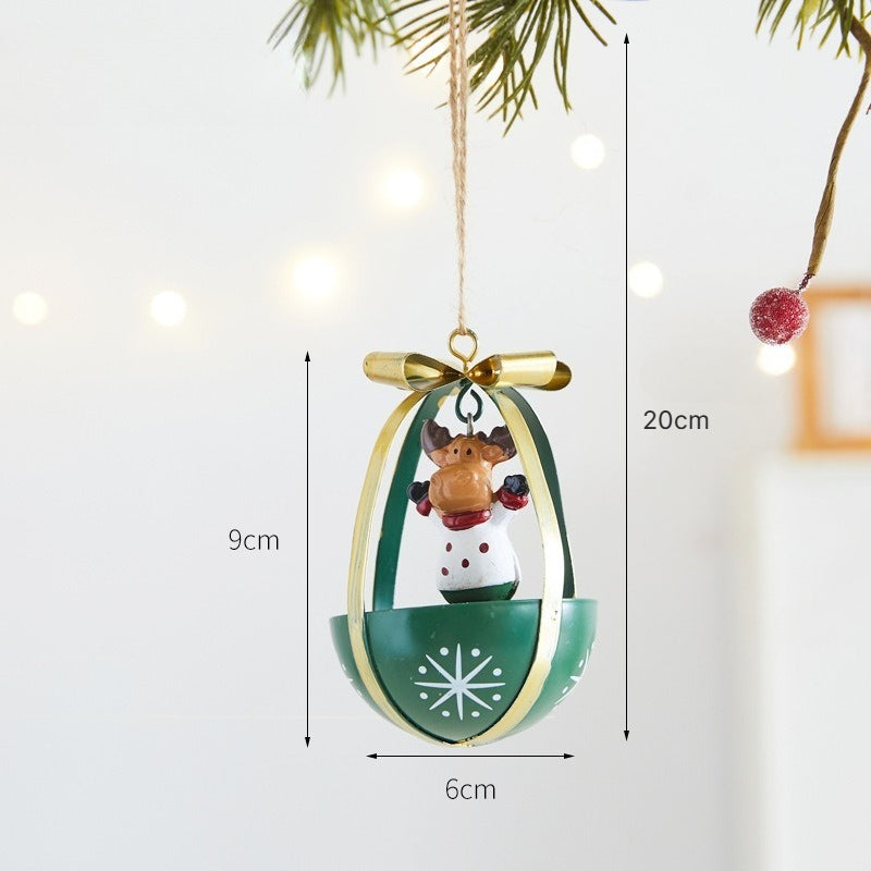 Christmas Metal Hanging Decorations Santa Snowman Reindeer