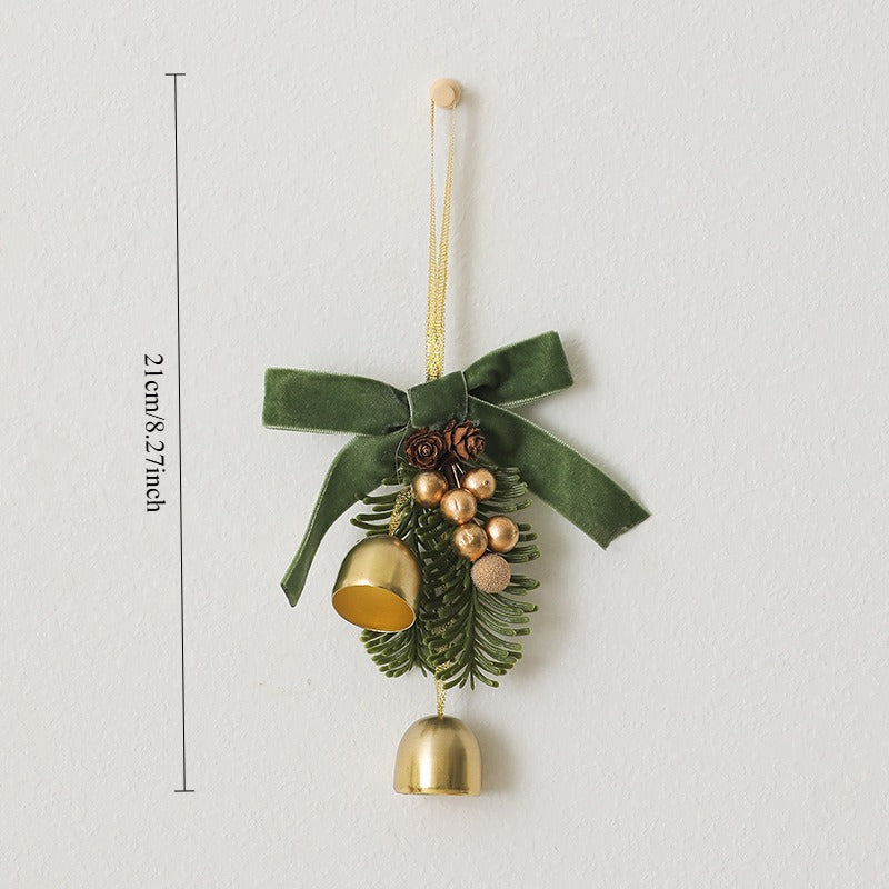 Christmas Bell Hanging Ornaments Holiday Tree Wreath Decor