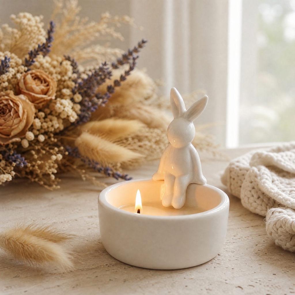 Ceramic Animal Candle Holder Cute Desktop Decor home decor
