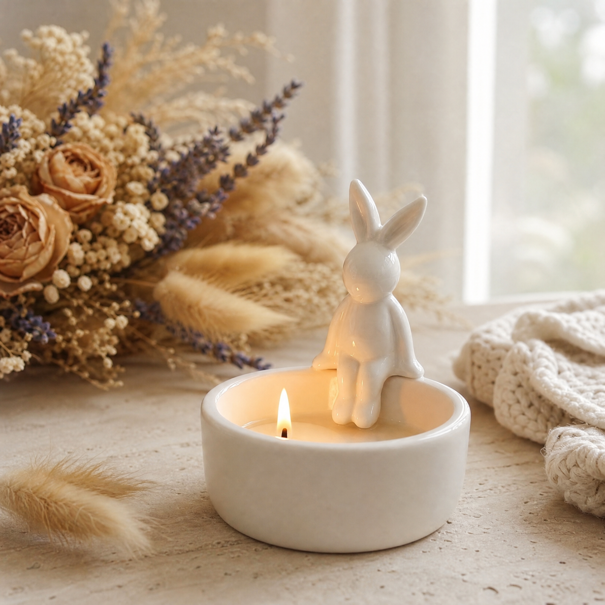 Ceramic Animal Candle Holder Cute Desktop Decor home decor