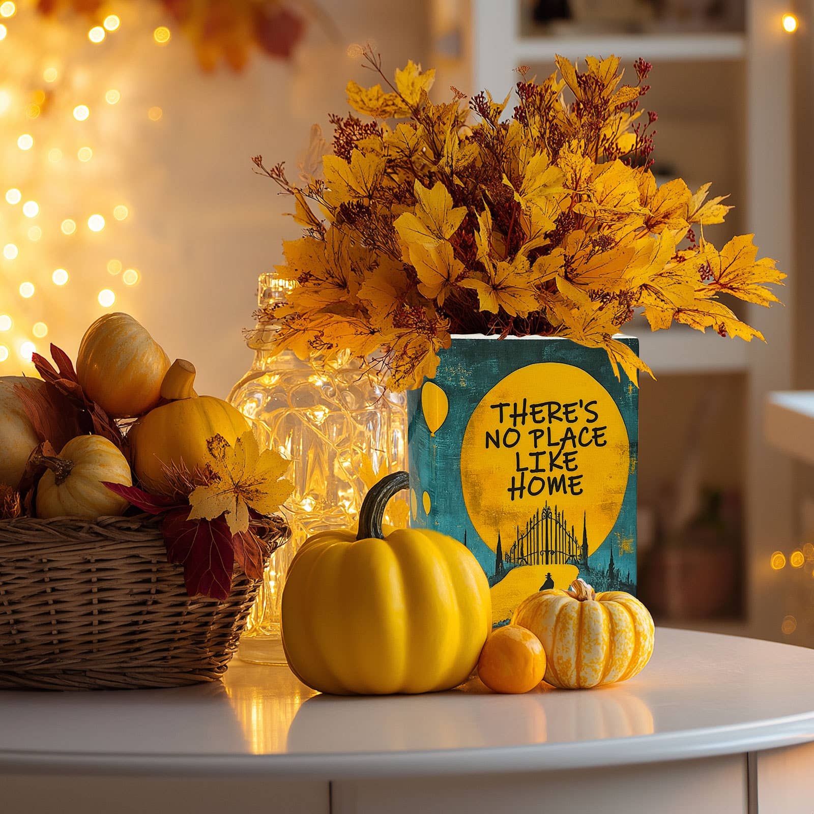 Book Shaped Ceramic Vase Halloween Home Decor 8 Inch