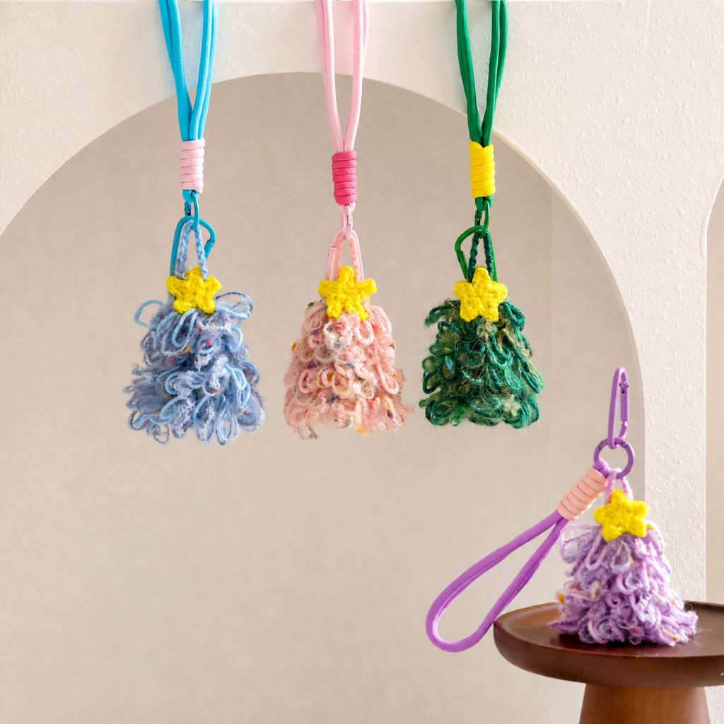 Crochet Christmas Tree Hanging Ornament Holiday Decor