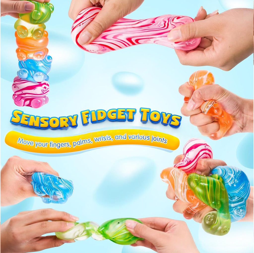 Marble Bear Squishy Slow Rising Stress Relief Toy Soft Gift