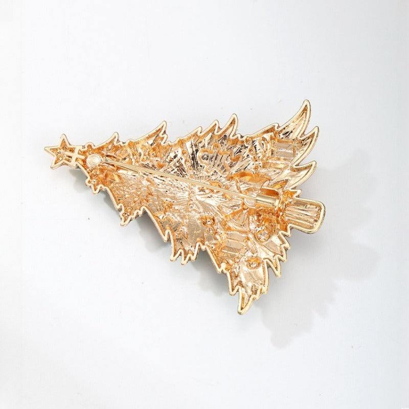 Christmas Tree Brooch Holiday Gift Jewelry