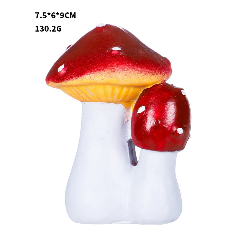 Resin Mushroom Garden Figurines Outdoor Yard Decor