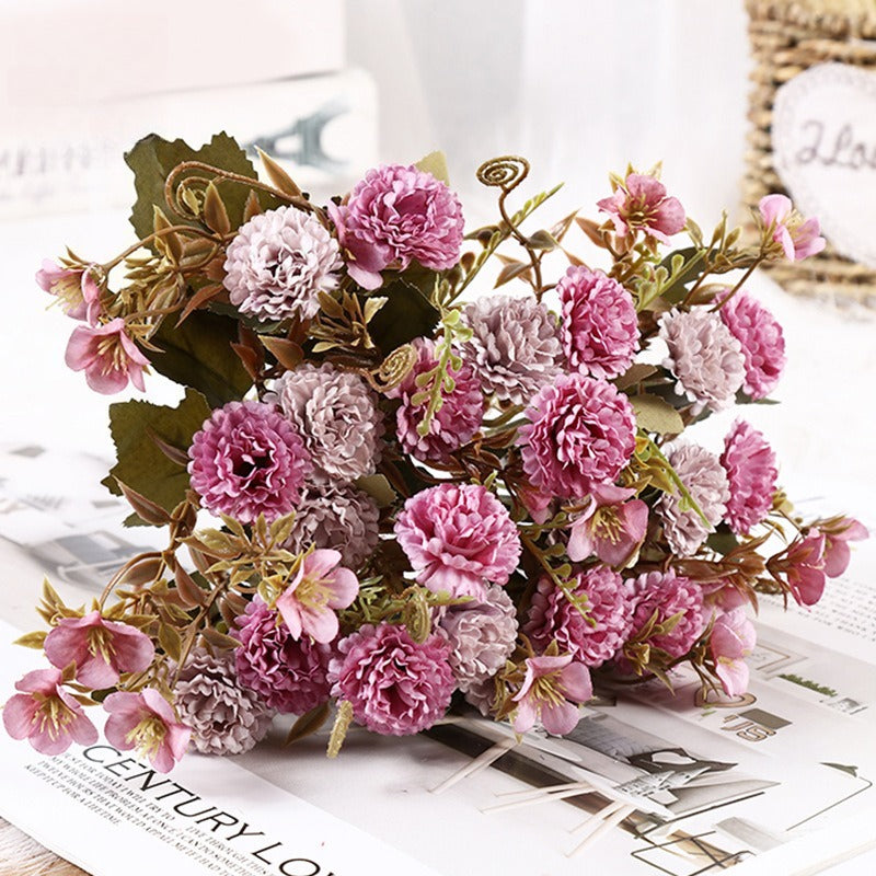 Artificial Lilac Flower Bouquet Faux Floral Home Wedding Decor