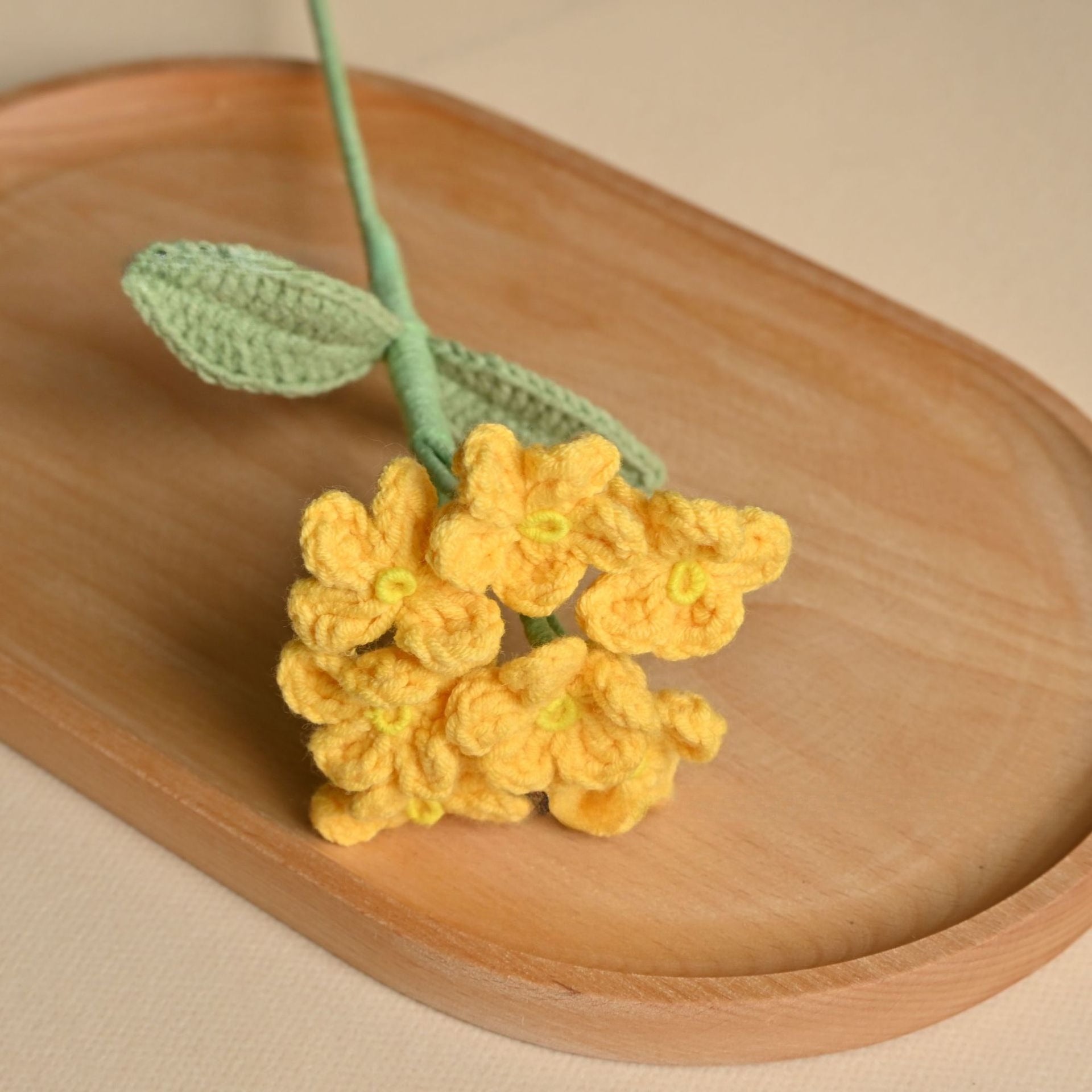 Handmade Crochet Flower Bouquet Yarn Floral Home Decor