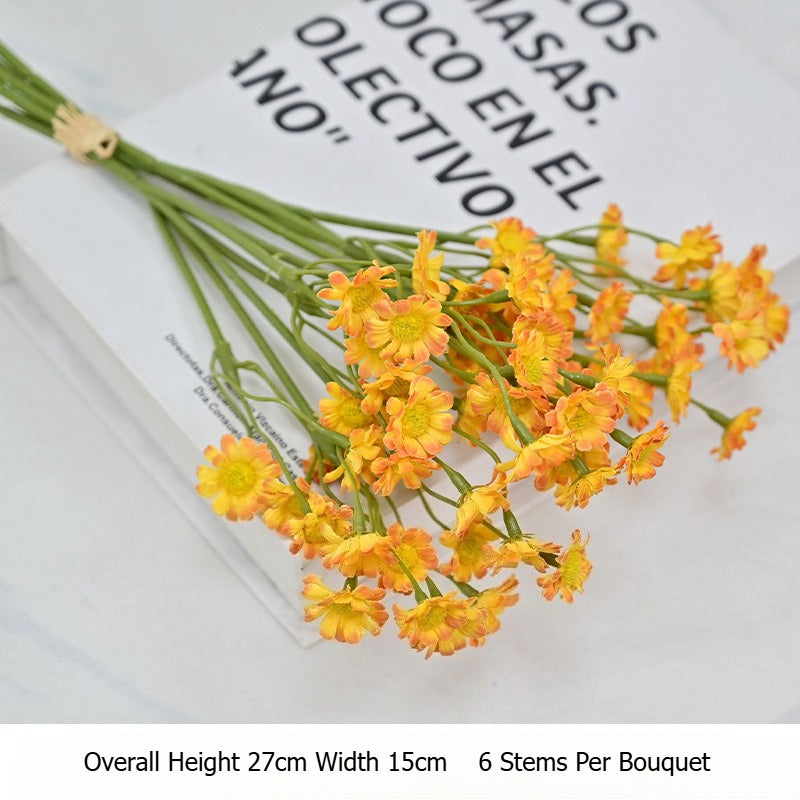 Artificial Daisy Flower Bouquet Faux Floral Home Wedding Decor