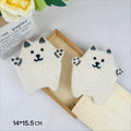Handmade Wool Felt Animal Coaster Cute Cat Tiger Bear Mat