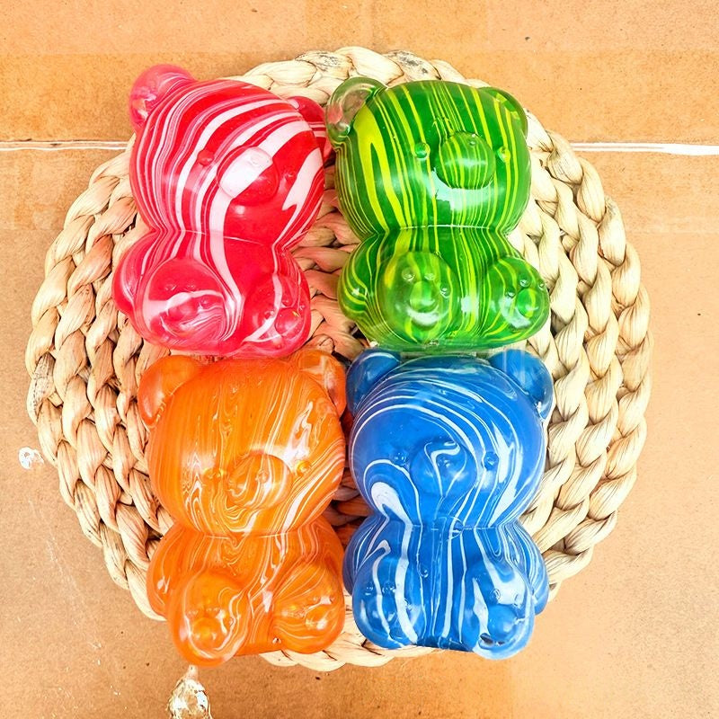 Marble Bear Squishy Slow Rising Stress Relief Toy Soft Gift