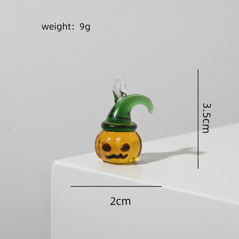 Handmade Glass Halloween Pendant Crystal Charm Hanging Decor