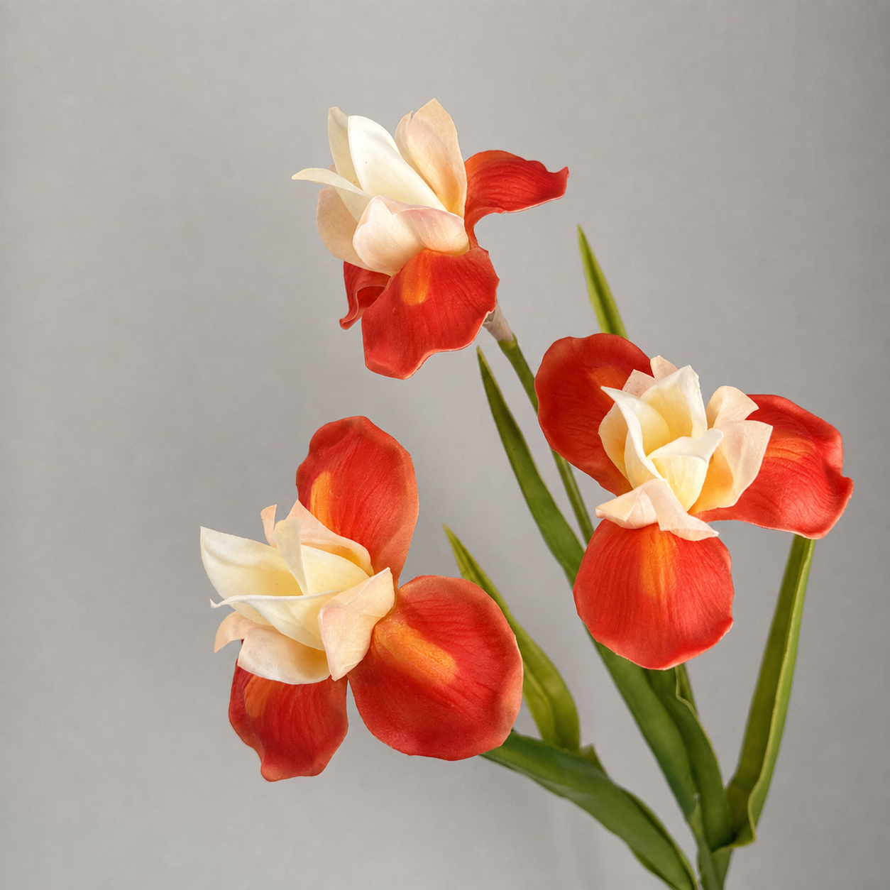 Artificial Iris Flower Faux Floral Stem Home Decor